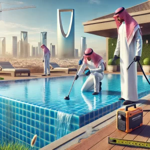 فحص تسربات المسابح بالرياض