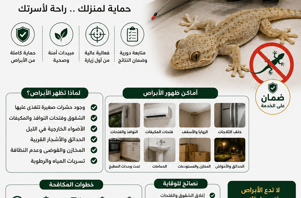 شركة مكافحة الابراص الوزغ بجدة لحماية المنازل والمنشآت